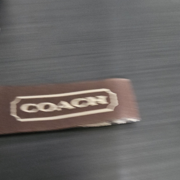 Coach EUC SILK Colorful Patchwork Scarf with Logo - Picture 4 of 5